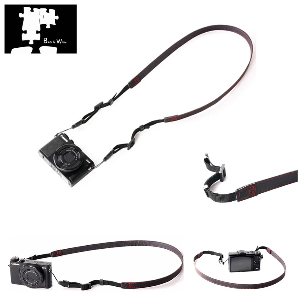 Professional PU Leather Camera Shoulder Neck Strap for Canon PowerShot Cameras