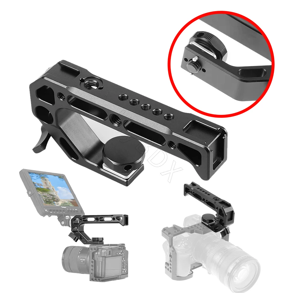 Camera Top Handle Hand Grip for Nikon Canon Sony DSLR Camera Cage