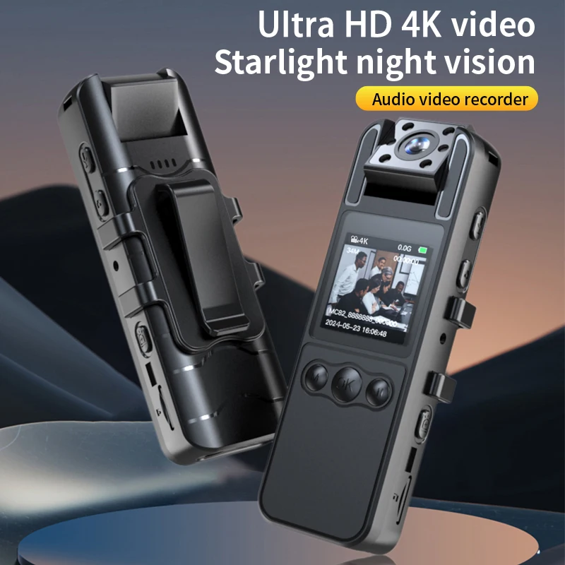 KIDKD 4K Ultra HD WiFi Body Camera with Night Vision & 1600mAh Battery