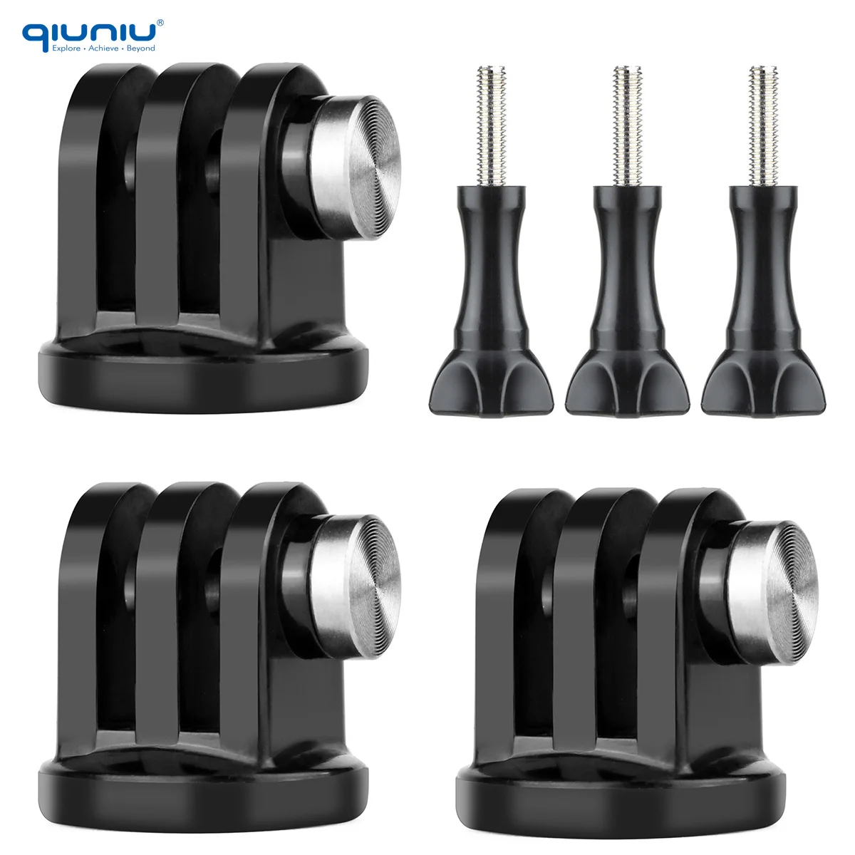 QIUNIU MINI Tripod Mount Adapter for GoPro and Action Cameras