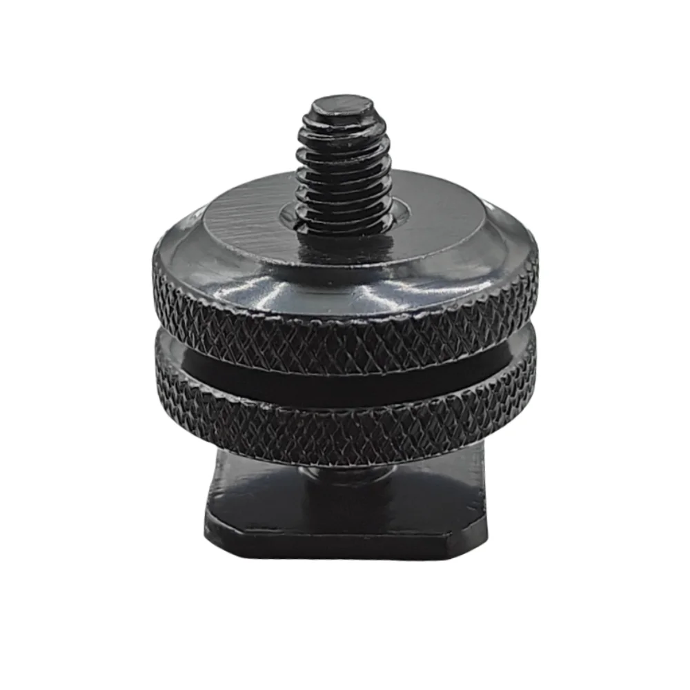 Dual Nut Cold Shoe 1/4 Hot Shoe Mount Phone Holder for Camera Accessories