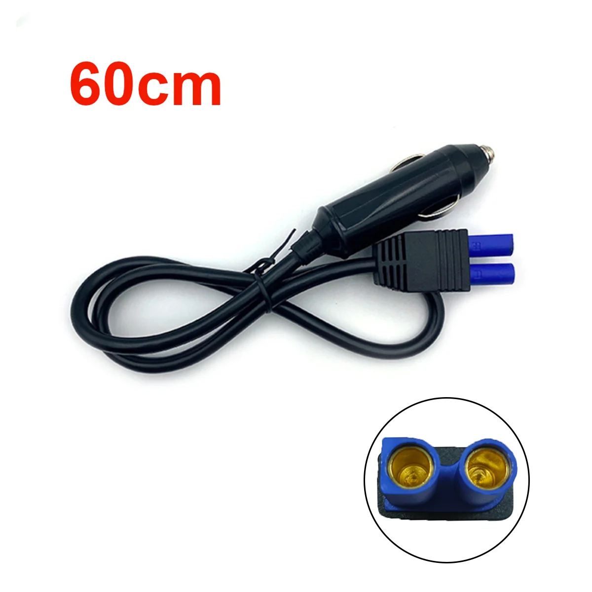 FitzVito 60cm Car Emergency Jump Starter Cable - Cigarette Lighter to EC5 Female Adapter Cord
