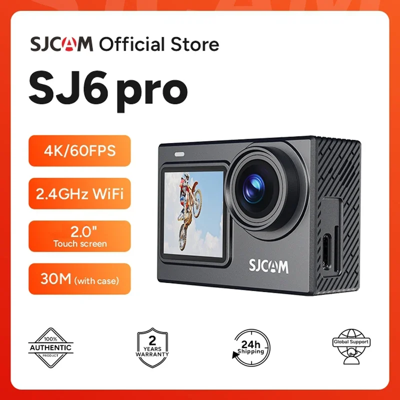 SJCAM SJ6 Pro 4K 60FPS Dual Screen Action Camera with WiFi and Night Vision