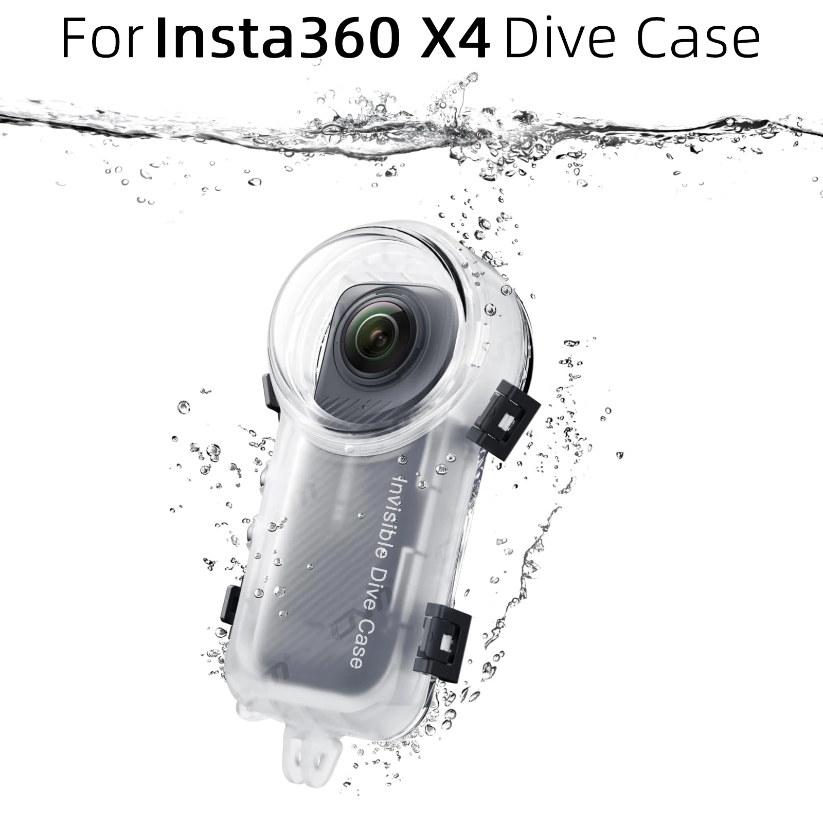ONM Insta360 X4 Dive Case - Waterproof Housing Cover for Invisible Diving under 50M, Accessories Included