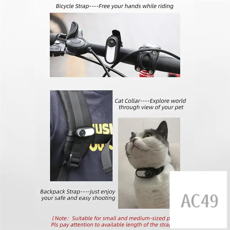 C9-Cat Camera Collar Sport Action Camera with 170° Wide Angle Lens