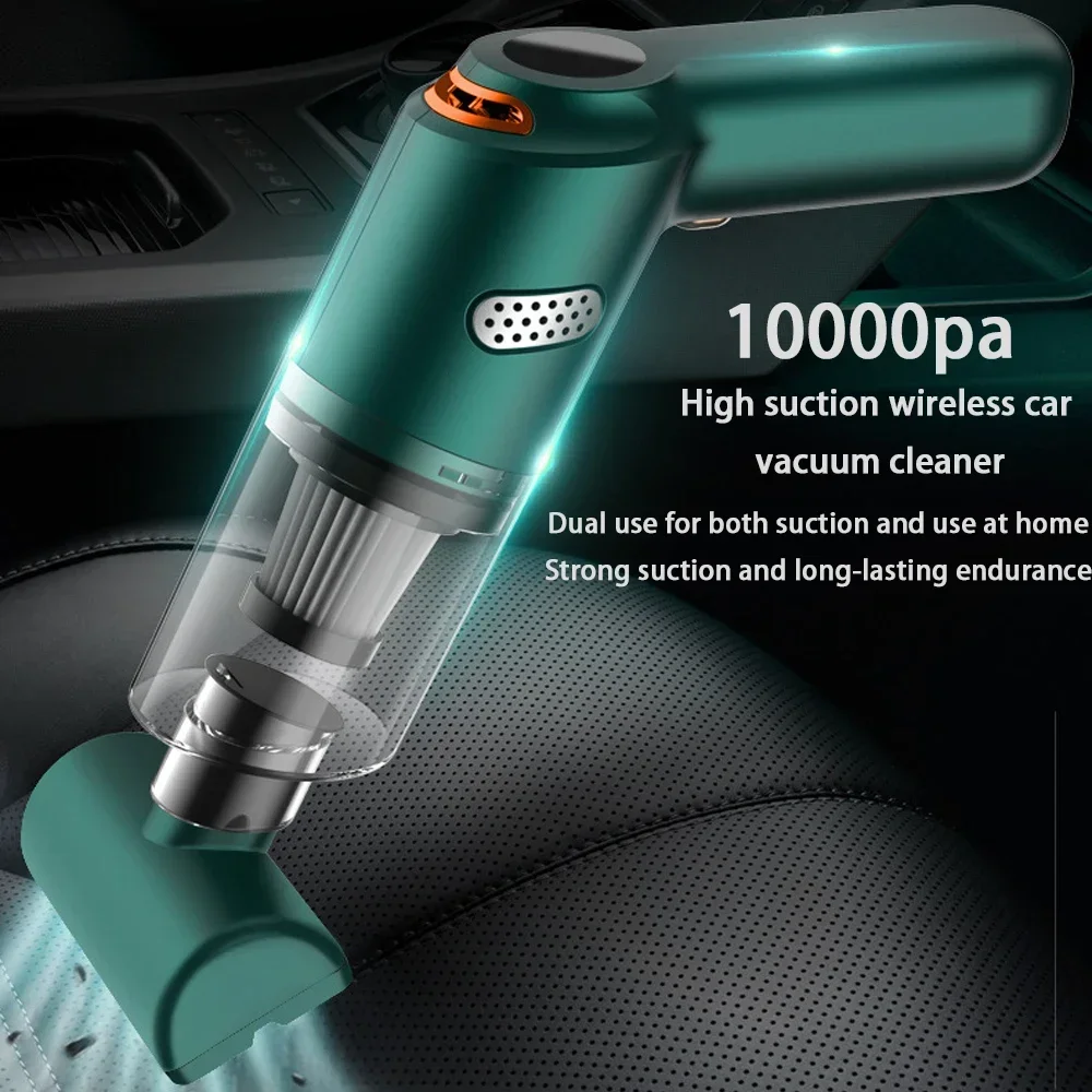 Wireless Car Mounted Vacuum Cleaner with Handheld Design