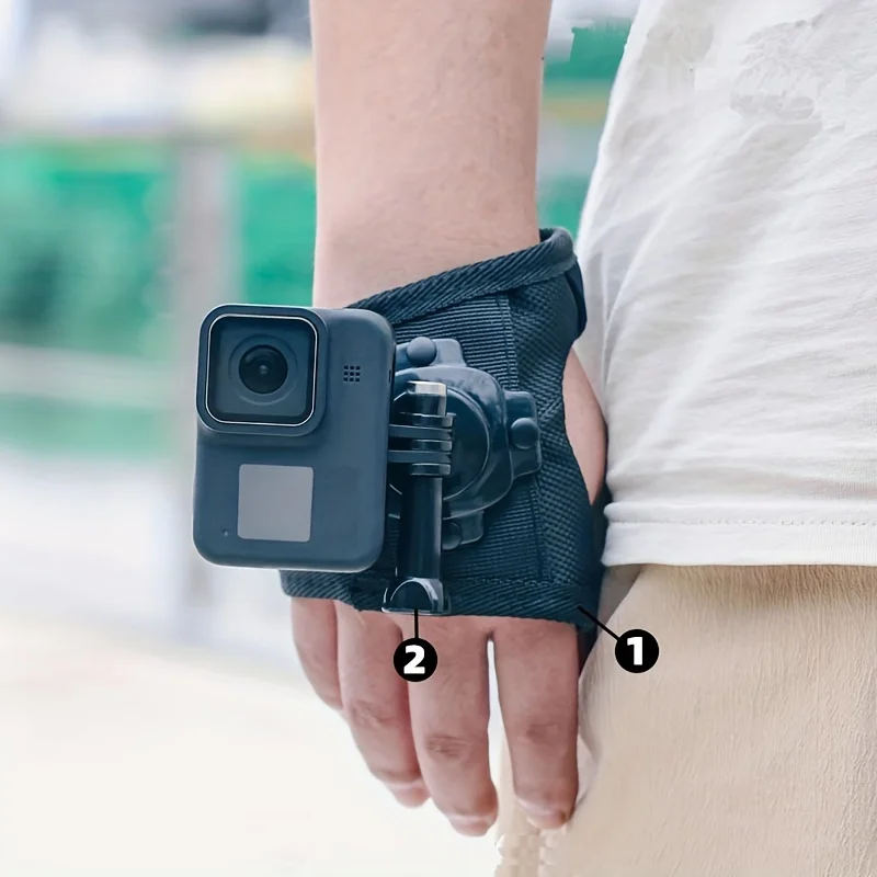 360-Degree Rotating Wrist Strap for GoPro Cameras