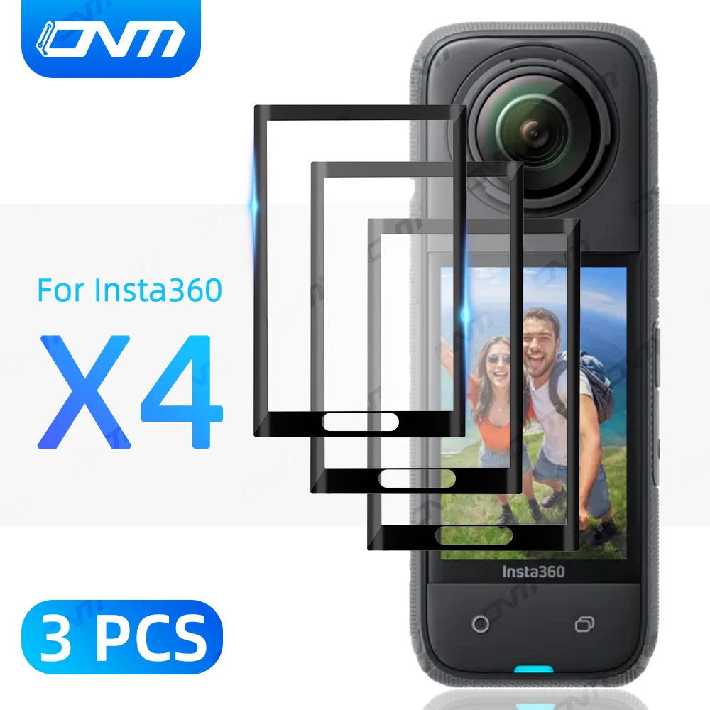 3PCS Insta360 X4 Screen Protector Set - Anti-Scratch Full Coverage Film