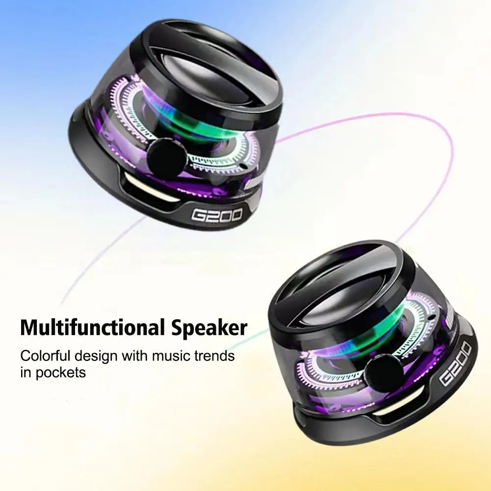 HECATE G200 RGB Portable Bluetooth Speaker with Integrated Phone Holder
