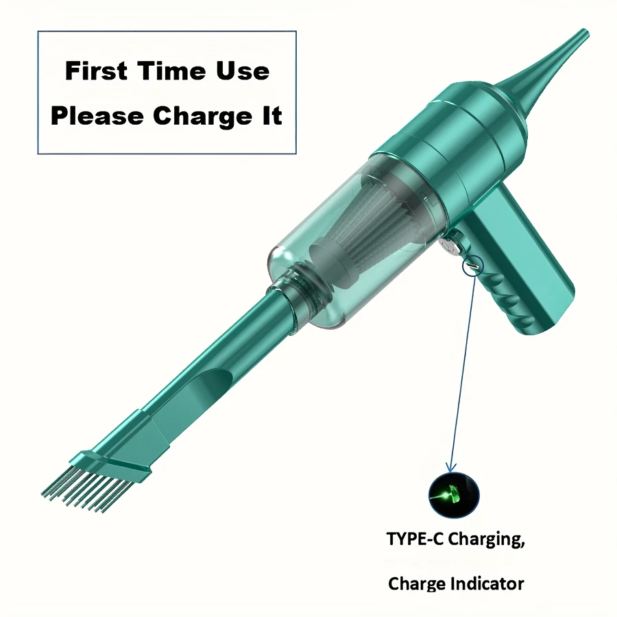 Multifunctional Car Vacuum Cleaner - Portable and Efficient