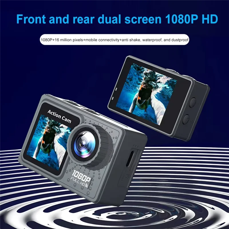 ELECT-Action Camera 120° Wide Angle Sport Camcorder With Accessories Kit