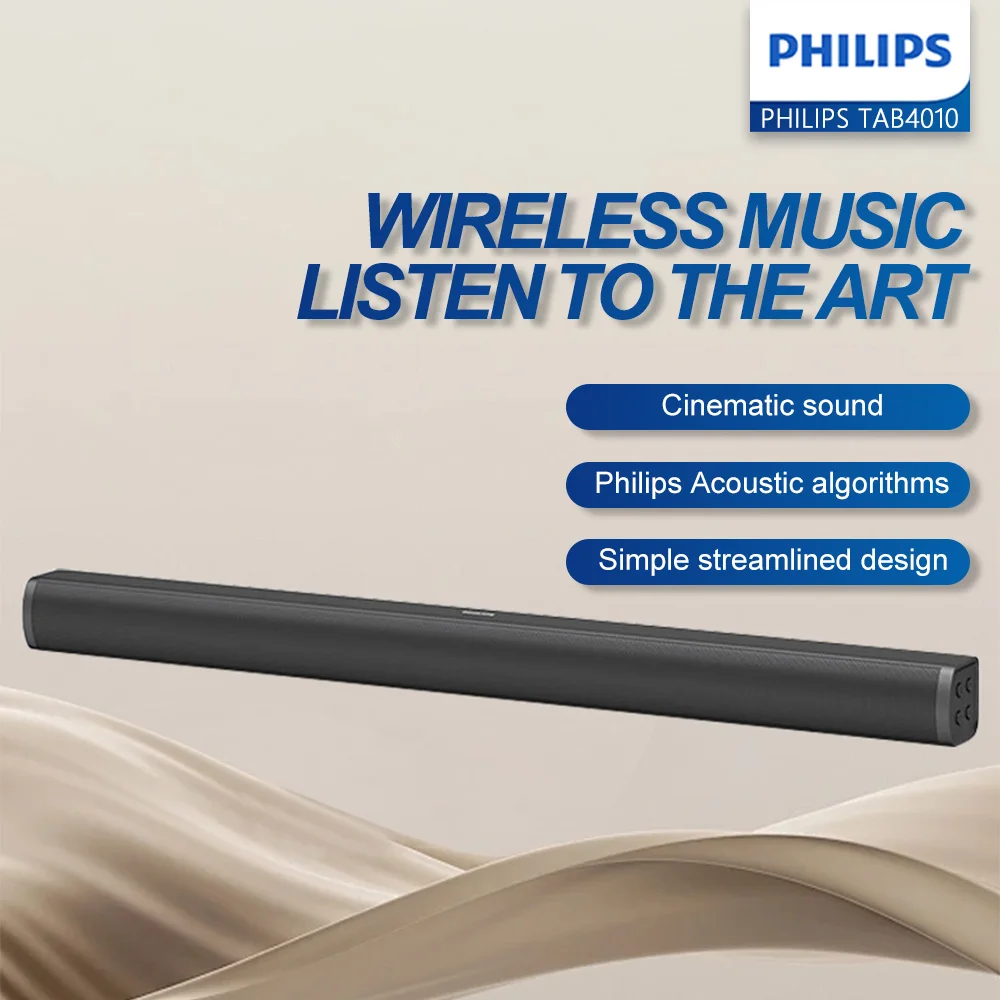 PHILIPS TAB4010 Bluetooth Soundbar for TV and Home Theatre Systems