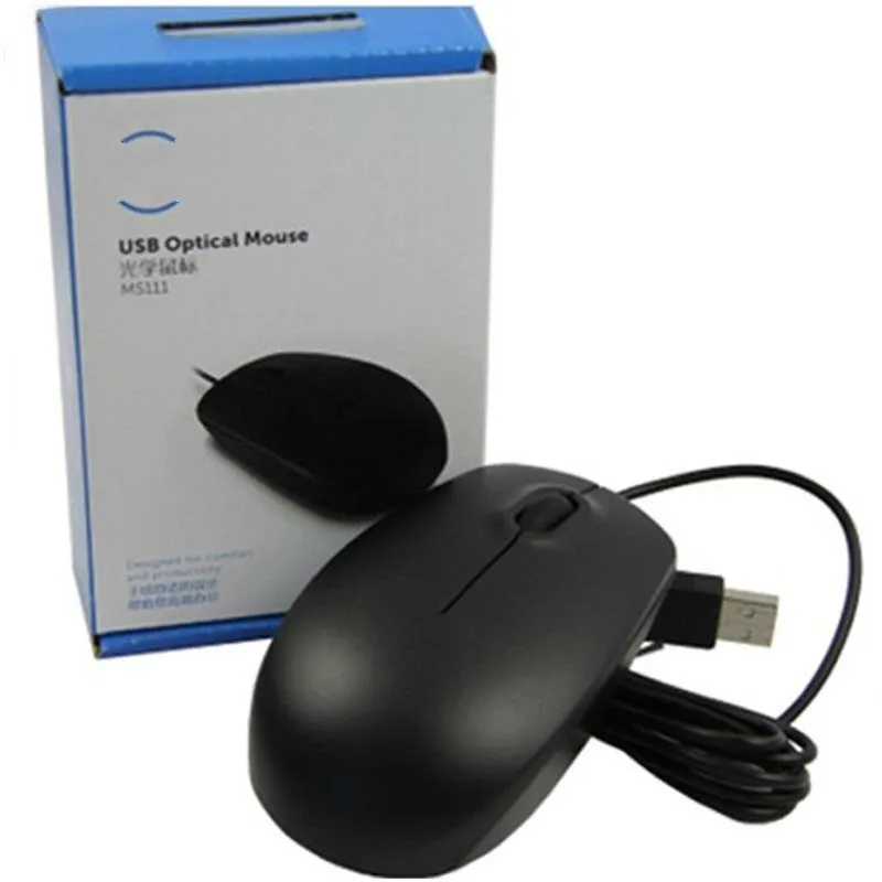 Black Mini Wired USB Mouse for Windows XP, Vista, 7/8/10 - Office and Gaming