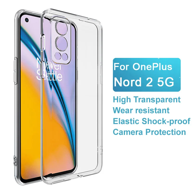 Transparent Soft TPU Protective Case for OnePlus Nord 2 5G