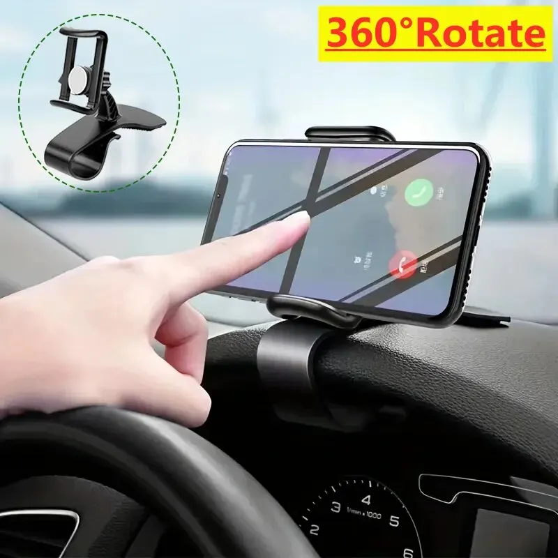 VIKEFON Universal Car Phone Holder Stand with Dashboard Clip Mount