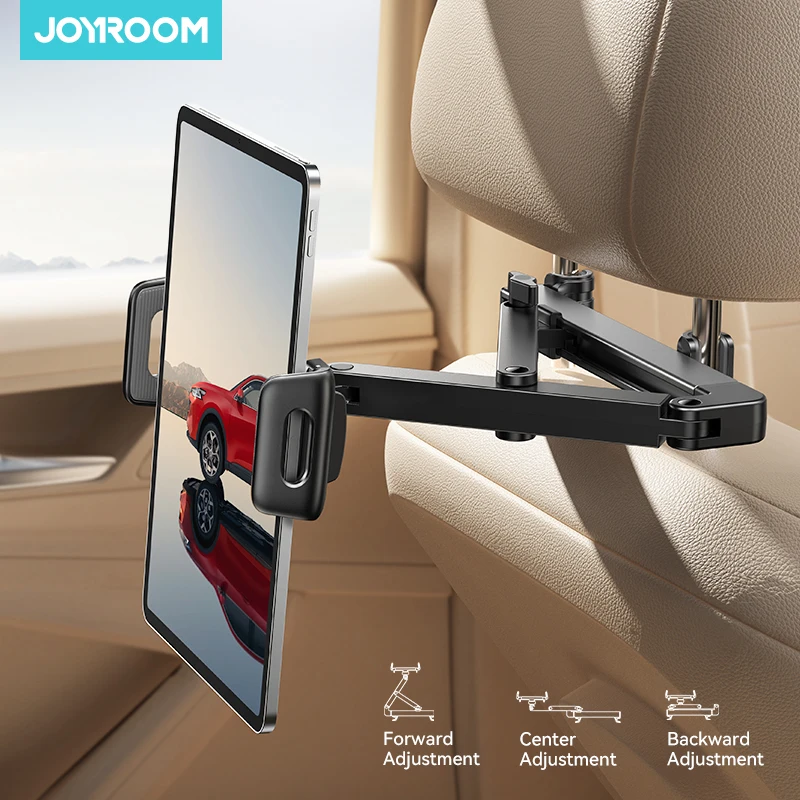 Joyroom Car Headrest Tablet Holder 3-in-1 | Backseat Phone Holder | For iPad, Samsung Tab, and More