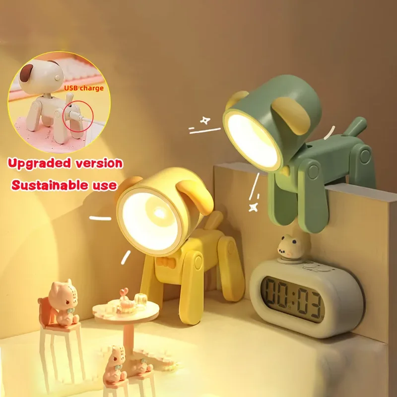 Small Folding LED Night Light Desk Lamp - Cute Pet Design