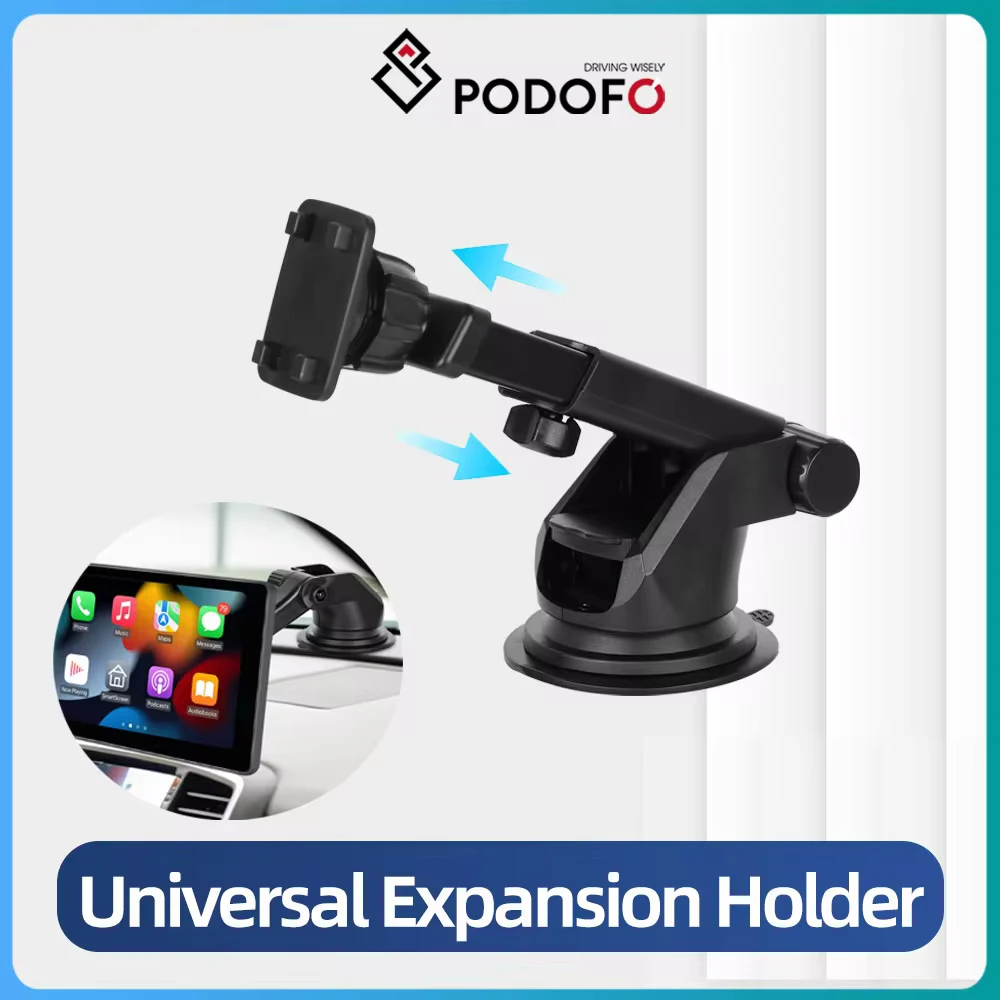 Podofo Car Radio Carplay Multimedia Video Player Suction Cup Bracket