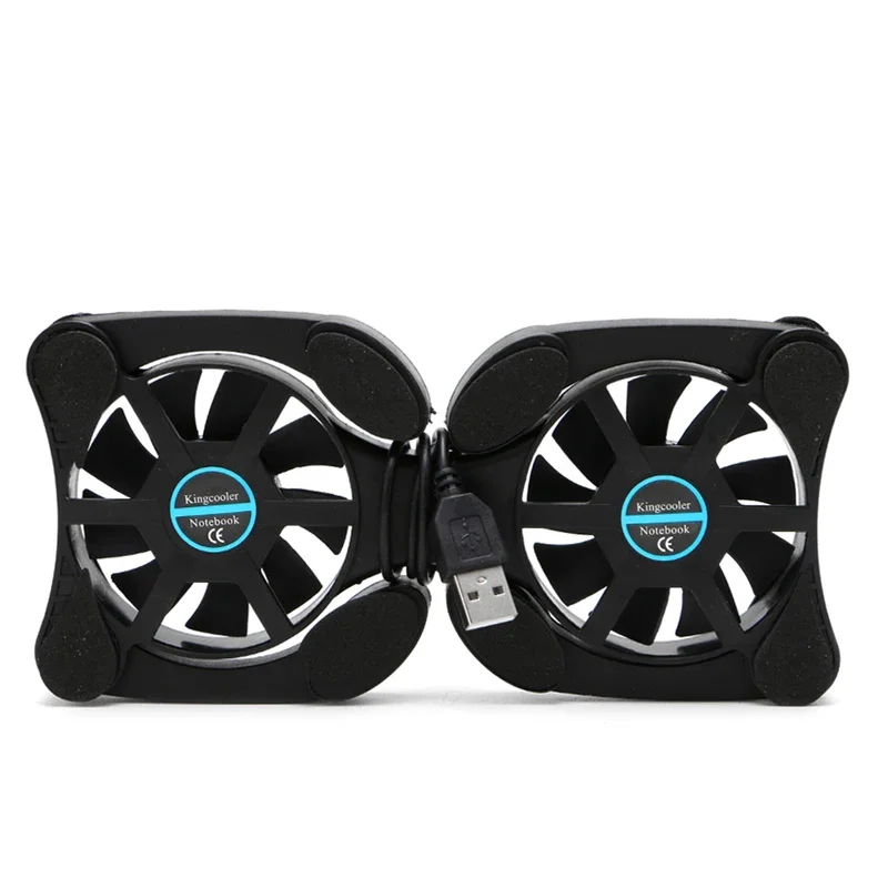 Foldable 14.1'' Laptop Stand with Dual USB Cooling Fans