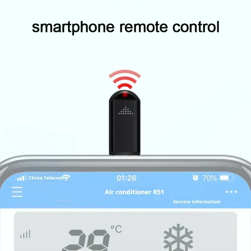 Smartphone Infrared Transmitter Adapter for Smart Remote - Type C App Control
