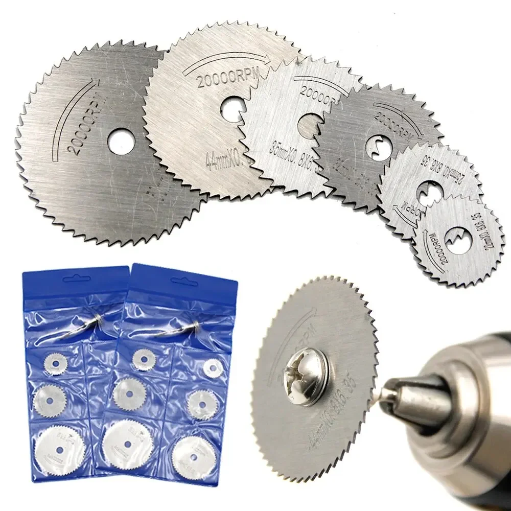 7-Piece High-Speed Steel Circular Saw Blade Tool Set for Electric Drills