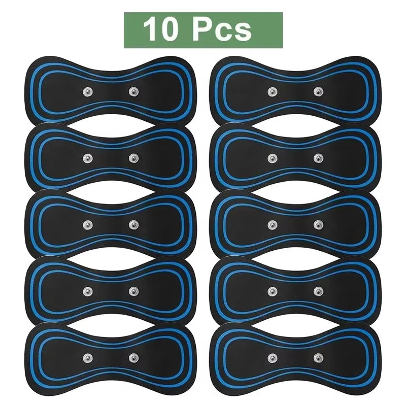 Portable Rechargeable Neck Massager Stimulator Sticker - Set of 10