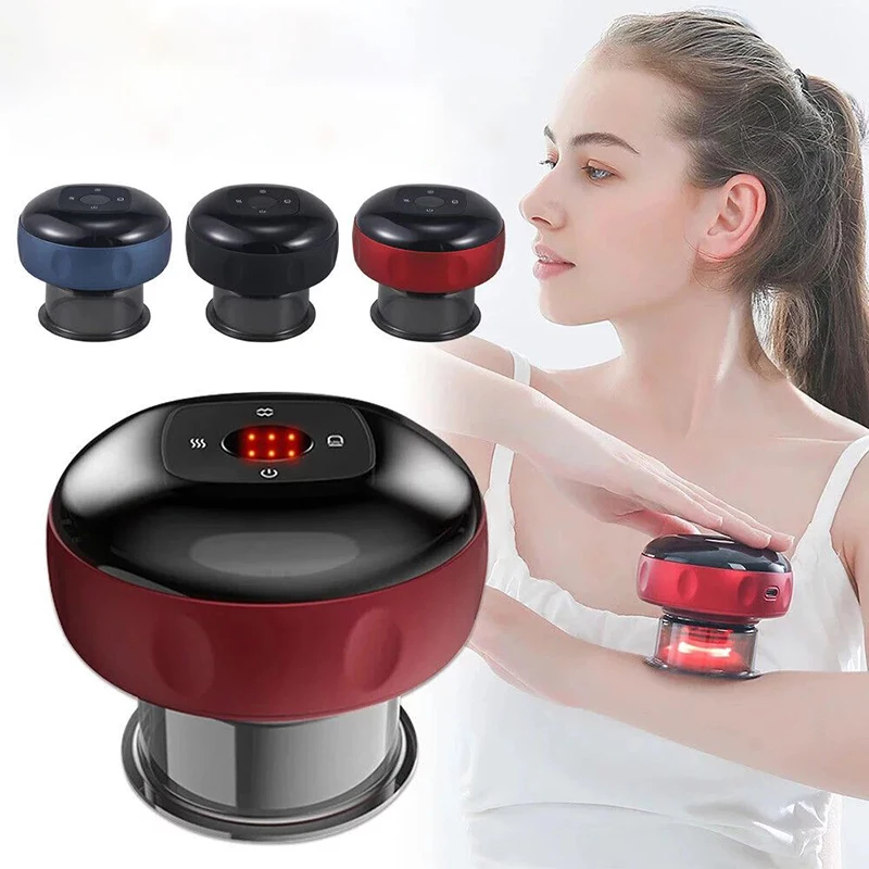 Smart Electric Vacuum Cupping Massage Device with Heating Function