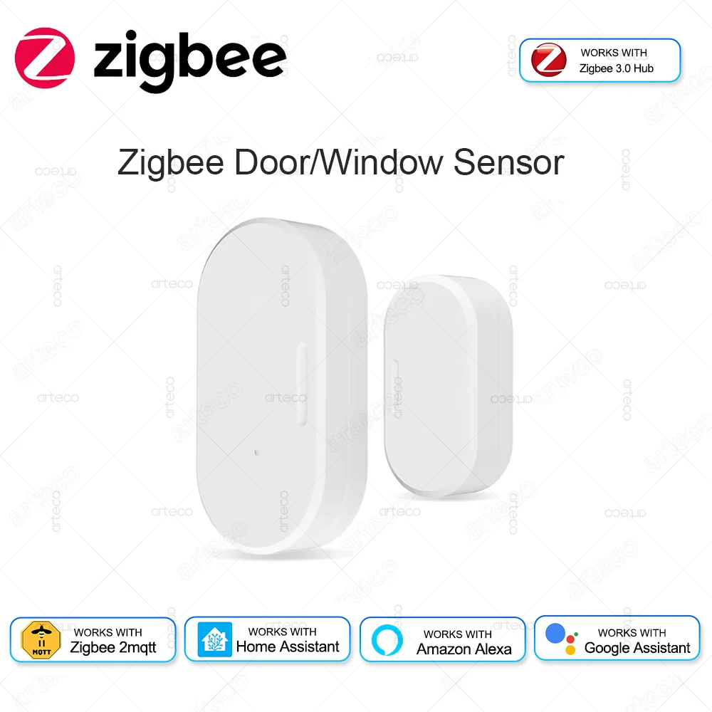 Zigbee Door Window Sensor - Smart Home Security Alarm