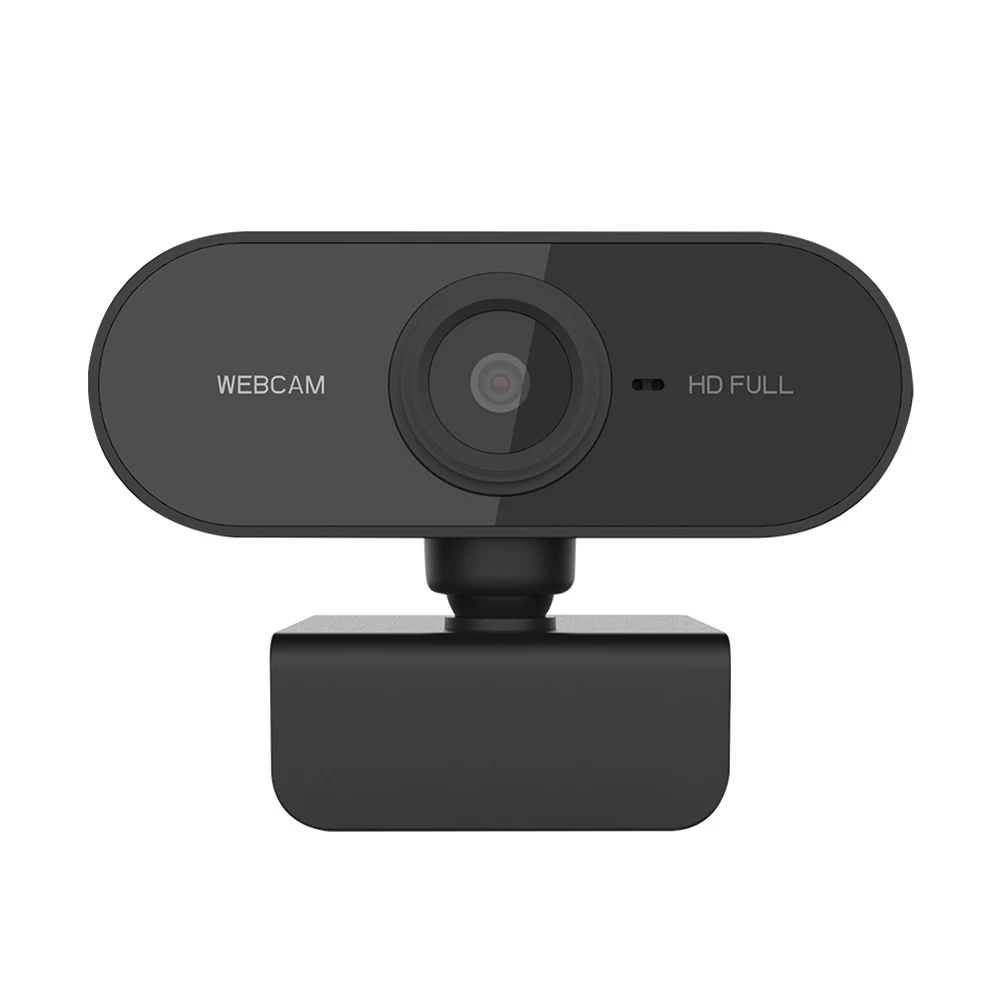 1080P Full HD Webcam with Microphone - Autofocus, Plug-and-Play, Stereo Mics