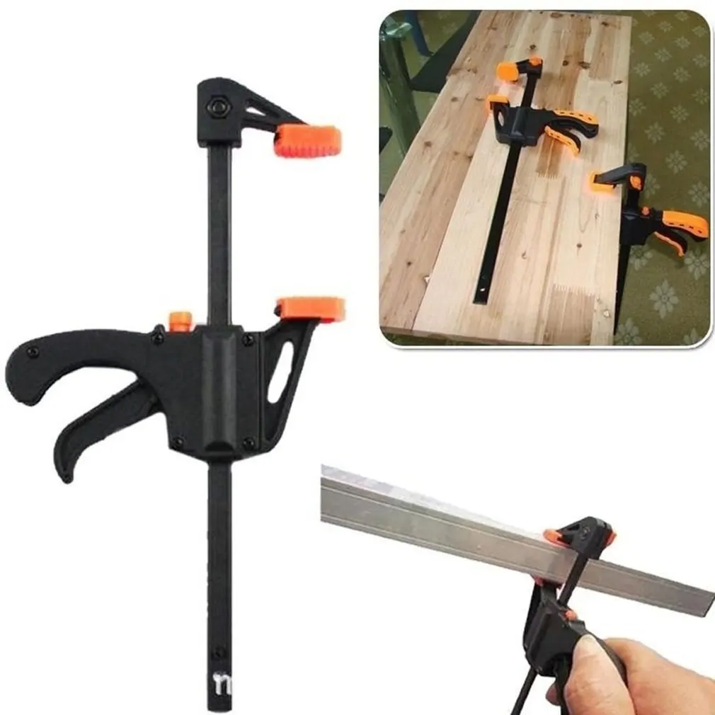Woodworking Clamps Set - 4' Fixed Type Quick Ratchet Release 2-Piece Kit