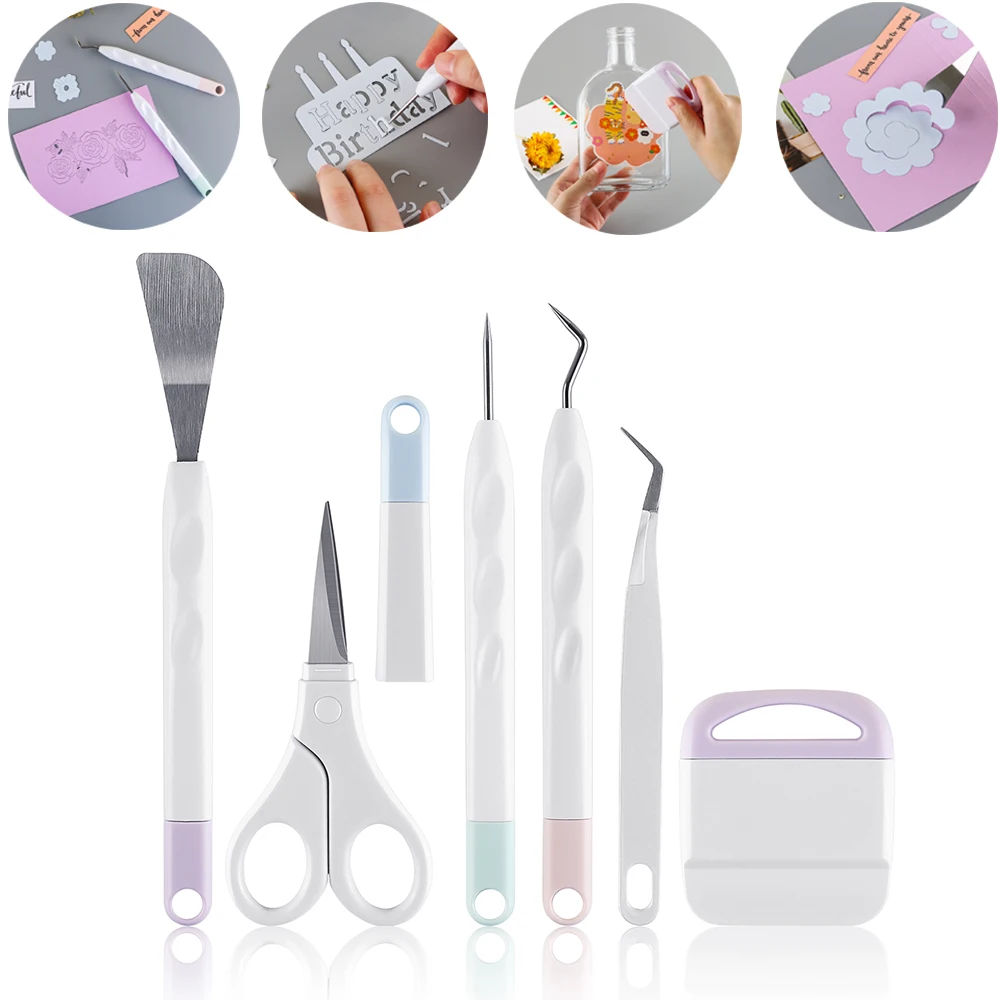 6-Piece Craft Vinyl Weeding Tools Set for Cricut Maker & Silhouettes