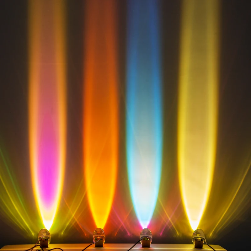 Elegant Crystal Angel Eye Projection Night Light with 4-Color Lights