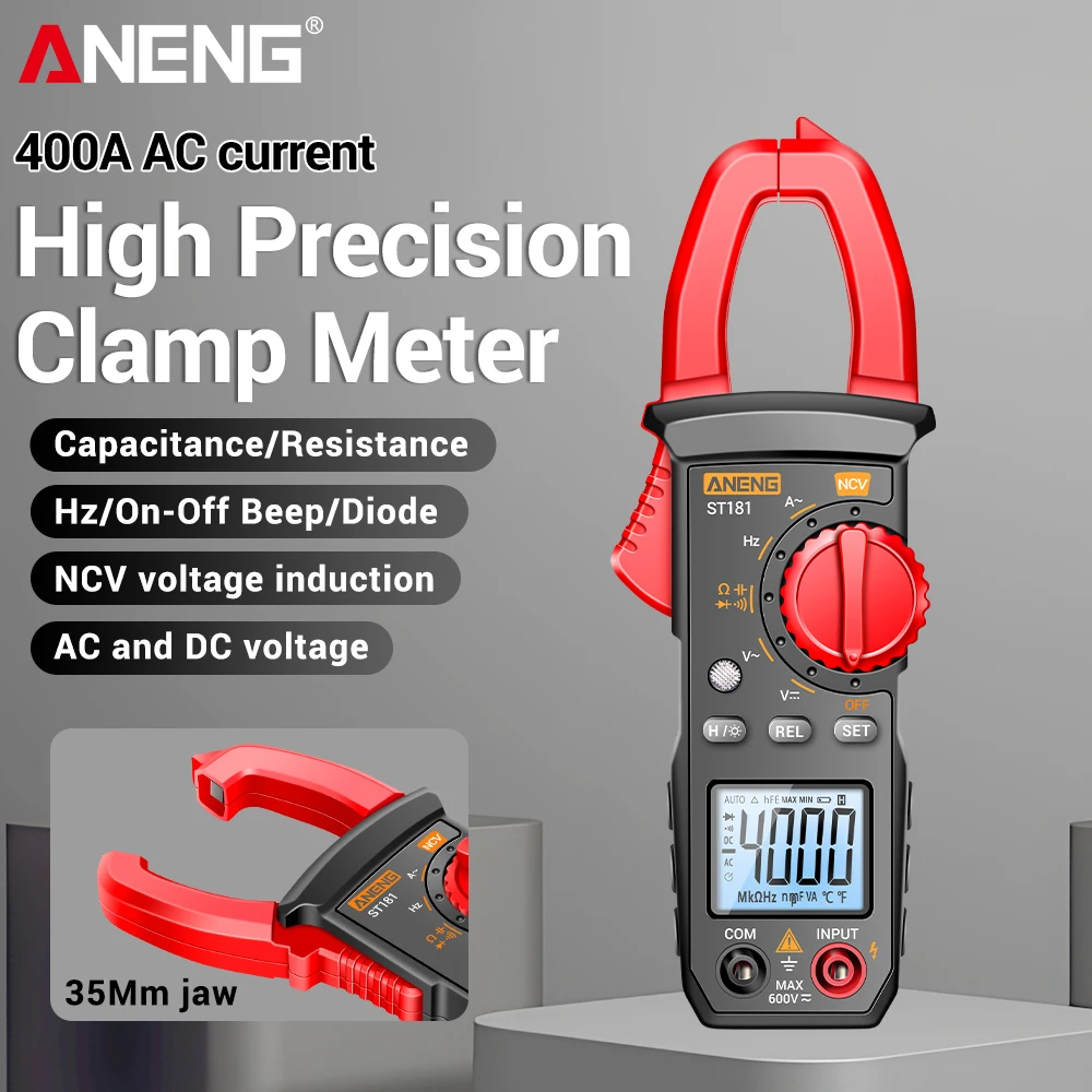 ANENG ST181 Smart Clamp Multimeter Digital AC Current Voltage Tester