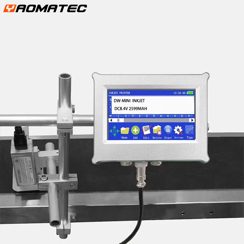 YAOMATEC 12.7mm 27 Languages Automatic Inkjet Printer