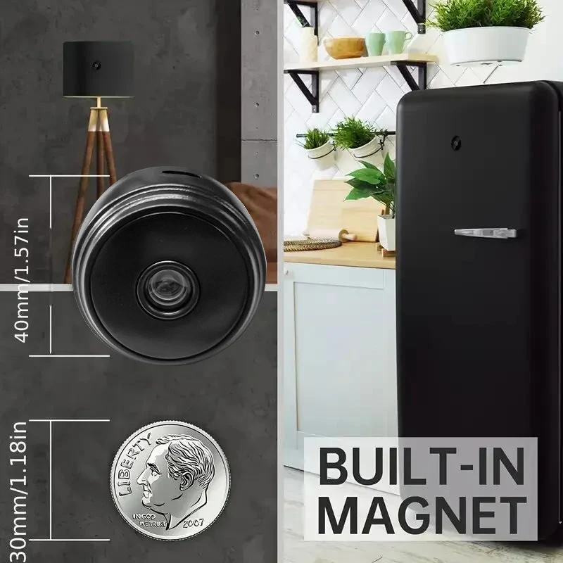 Mini Wireless Smart Home Security Camera with WiFi Monitoring