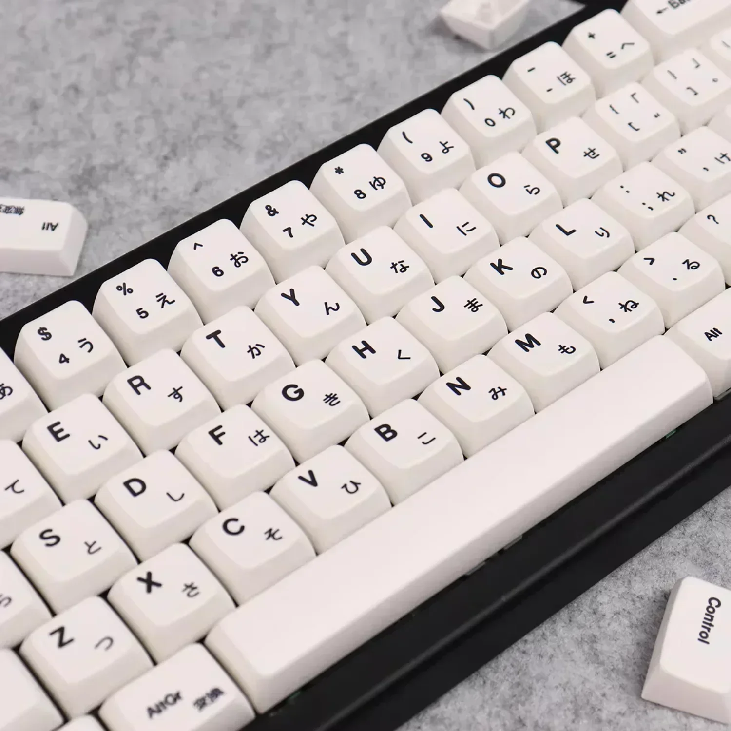 Japanese MDA Keycaps PBT 150 Keys - Pure White, Customised for Mechanical Keyboards