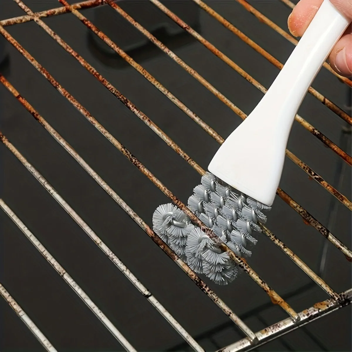 Multifunctional BBQ Grill Cleaning Brush with Scraper - Kitchen Gadget