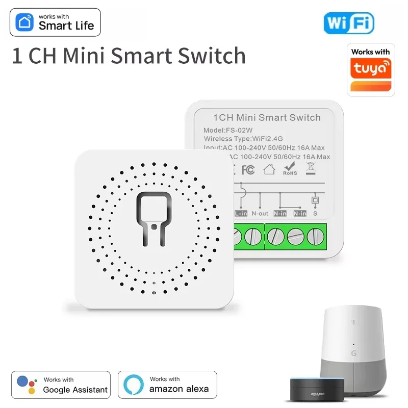 Tuya Smart WiFi Smart Switch Module - 2-way Control DIY Light Switches