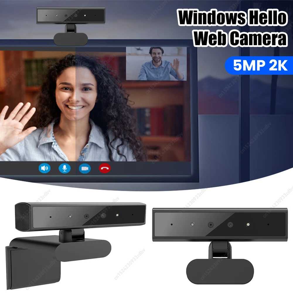 VODOOL Identification Login Web Camera for Windows 10/11 - USB Computer Webcam with Base, Detachable for Streaming & Conferencing
